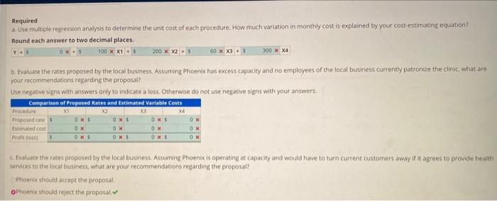 purposes, assume Phoenix Family Medical Clinic classifies its services into one of
