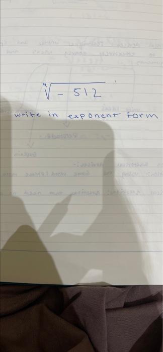 7-512 write in exponent form bern9