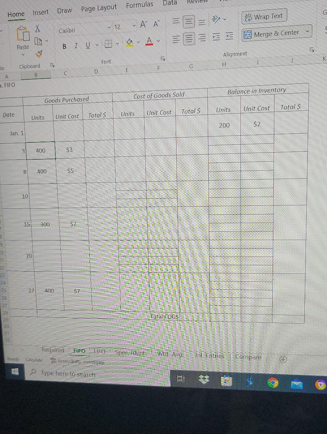 gadgets and uses the perpetual inventory system. During the 4 month of
