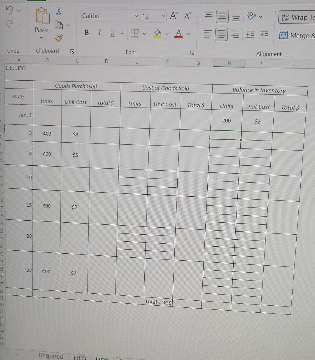 January 2019, the number of gadgets purchased and sold was as follows: