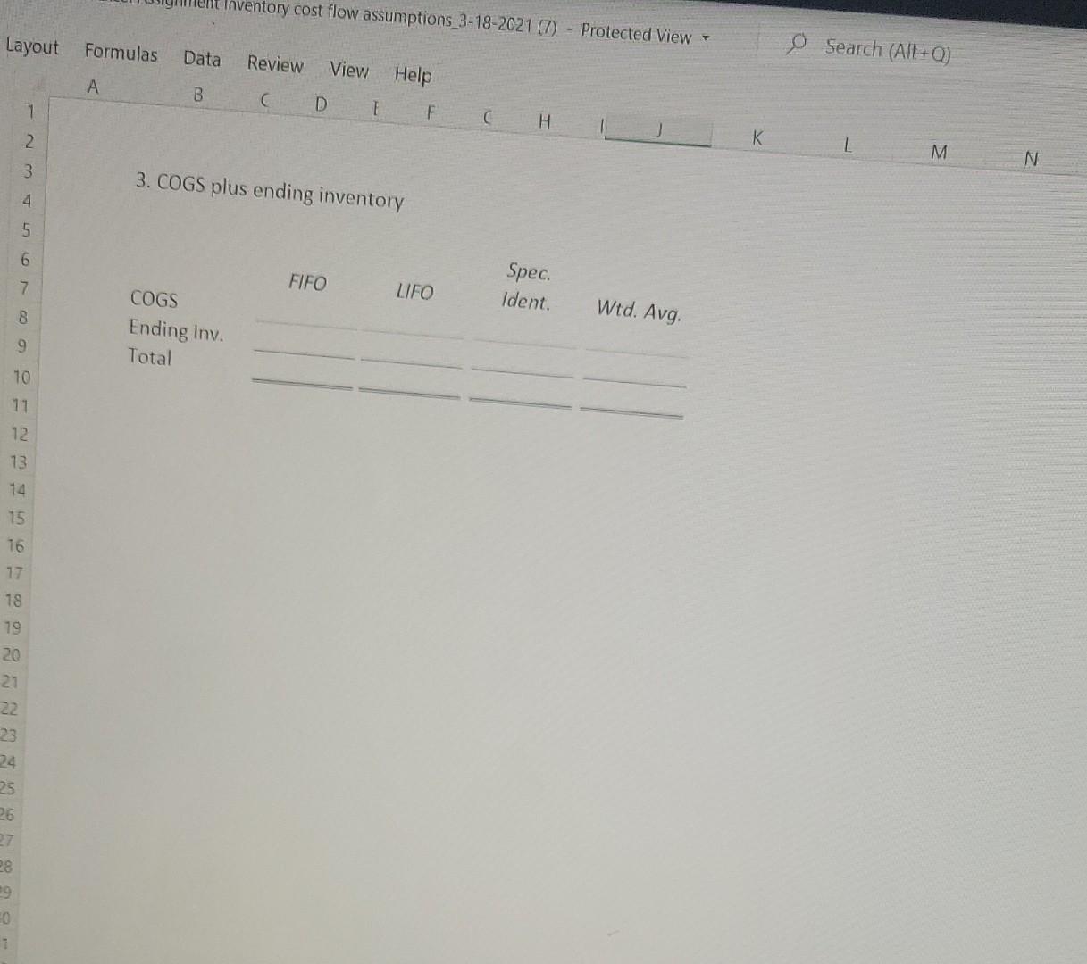 Units 9 Unit cost Total $ Units Unit cost $2 Total $