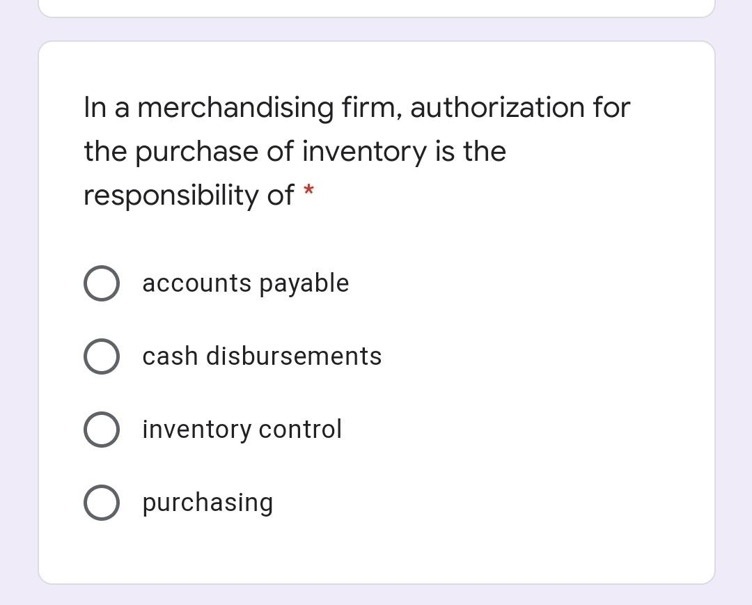 that a blind copy of the purchase order is sent to receiving