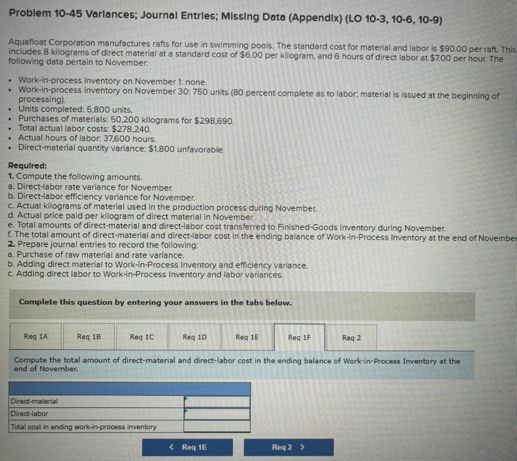 pertain to November. N Work-in-process inventory on November 1: none. Work-in-process inventory