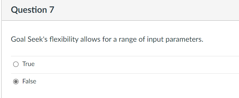 but more complex formulas. True False 5