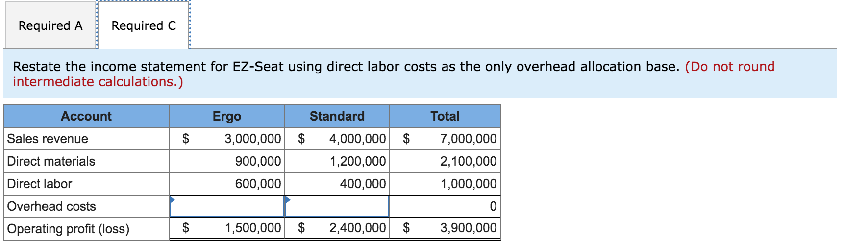 [Solved] EZSeat, Inc., manufactures two types of SolutionInn