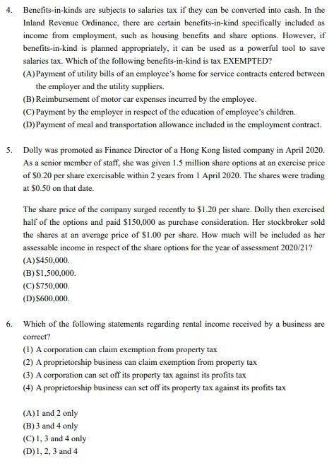 Use the following information to answer Q1 - 02. Ronald owns a