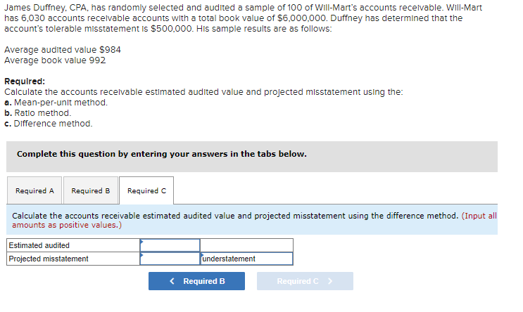 of Will-Mart's accounts receivable. Will-Mart has 6,030 accounts receivable accounts with a