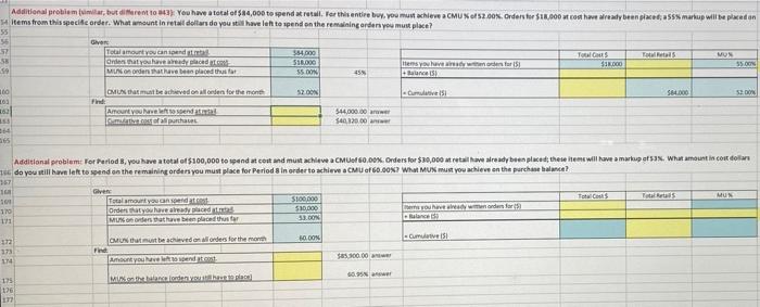 Additional problem (similar, but different to 843) You have a total of