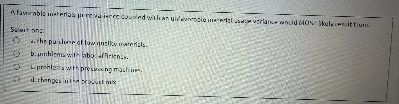 labor-hours allowed for the actual output exceeded the actual hours. c. actual