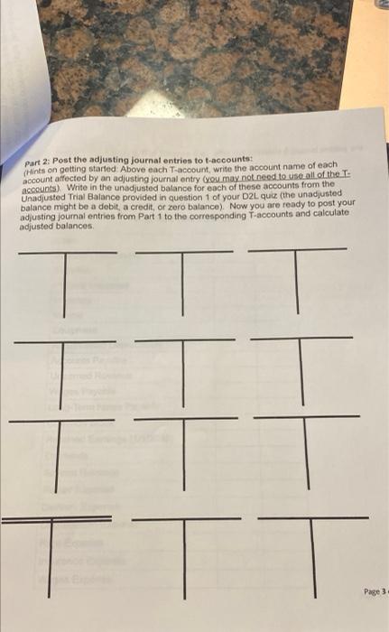 Unadjusted Trial Balance December 31, 2018 Cash 126,000 Accounts Receivable 23,000 Supplies