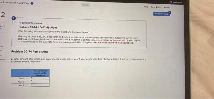 Help Seve & Exit Su Check my work k 3 Homework Assignment