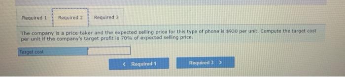 new phone will require $243 of direct materials; $23 of direct labor;