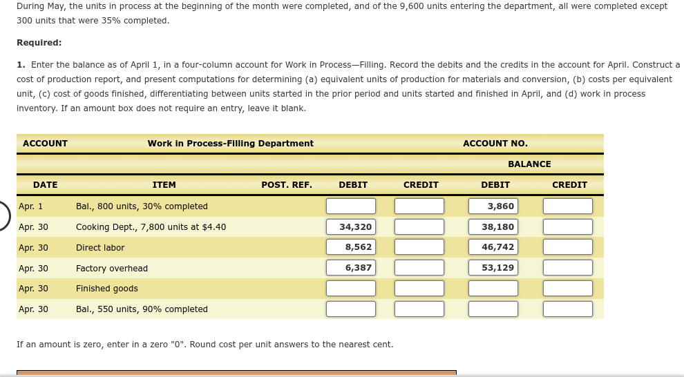 of processing soup, which requires the cooking and filling processes. Materials are