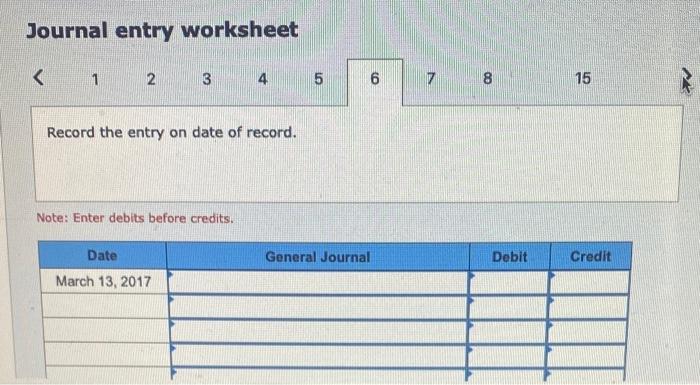 to be paid December 1. b. On March 1, 2017, the board