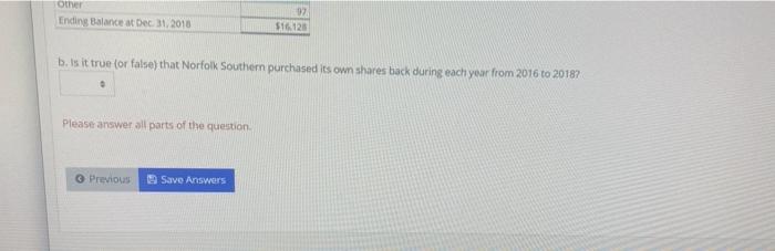 the amounts for the Norfolk Southern statement of changes in retained earnings