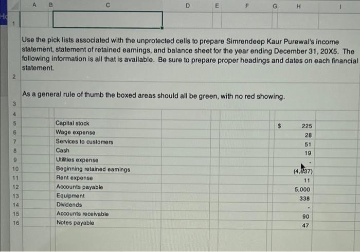 PH 1 A B D E F G H 2 Use the