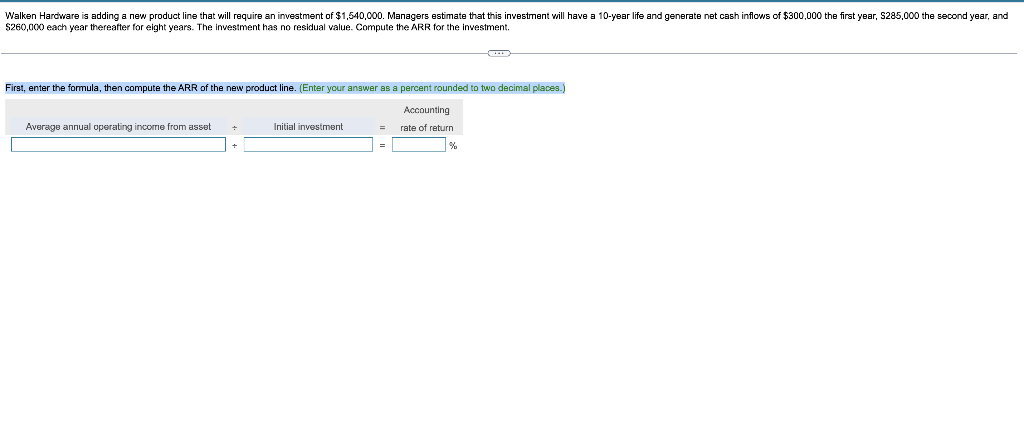 Walken Hardware is adding a new product line that will require an