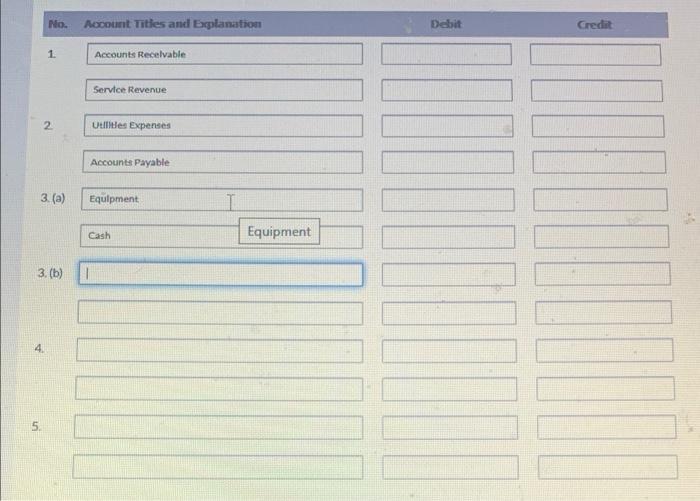 January 1, 2020. During the first month of operations, the following transactions