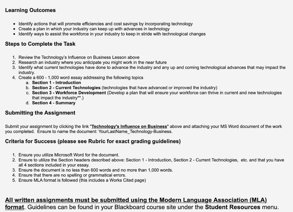 Learning Outcomes Identify actions that will promote efficiencies and cost savings by