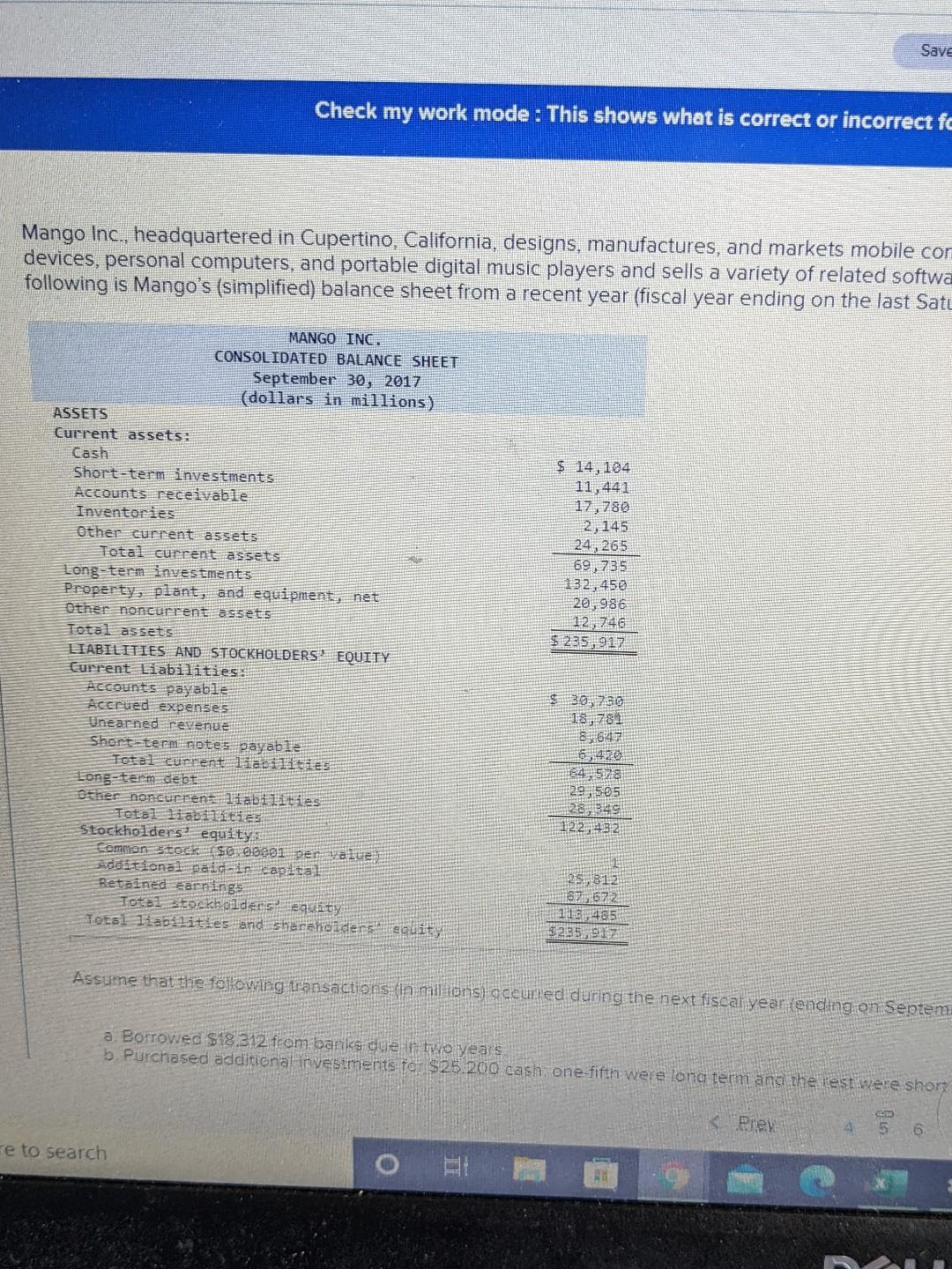 Save Check my work mode: This shows what is correct or incorrect