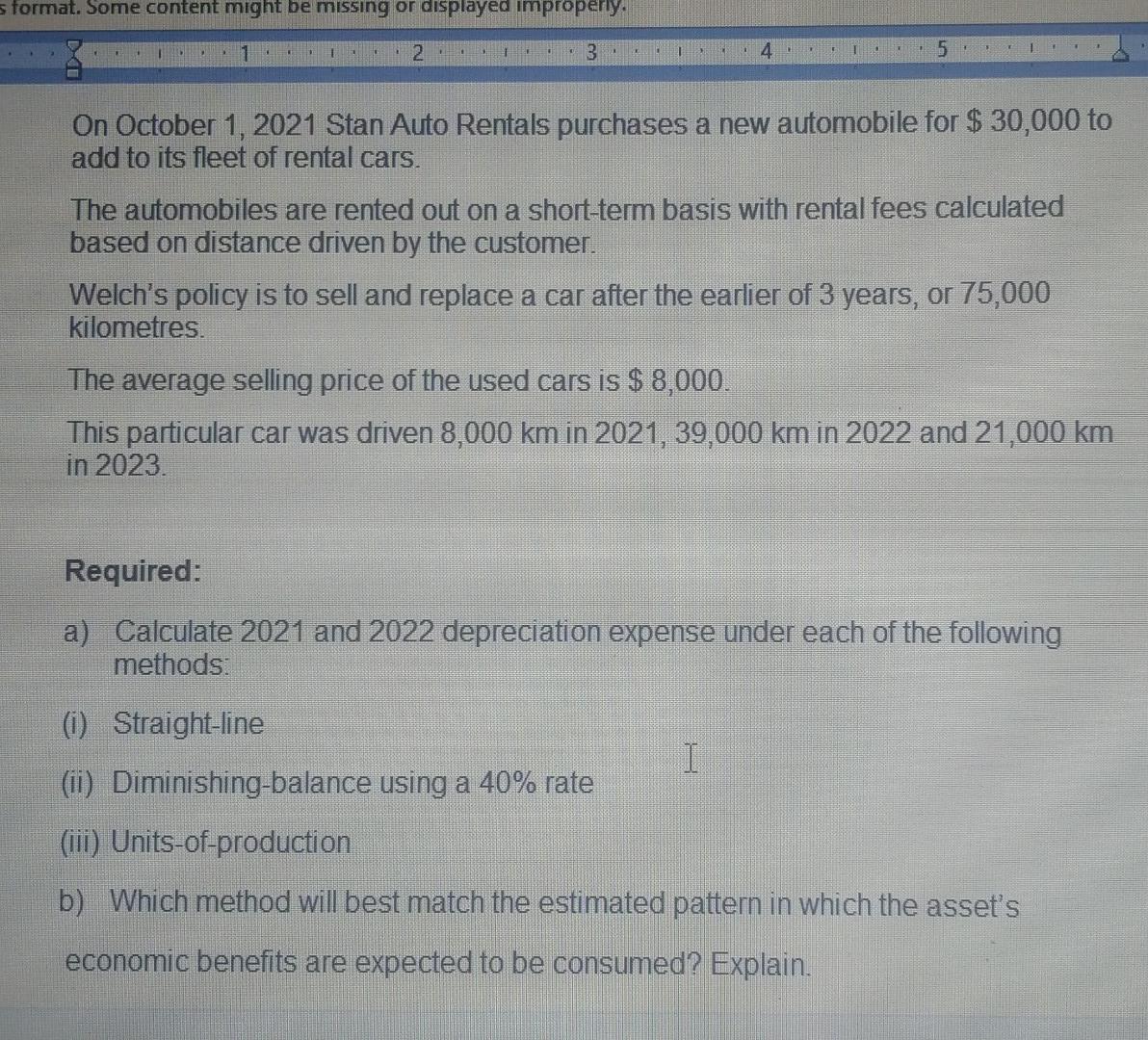 s format. Some content might be missing or displayed improperly. 2 3