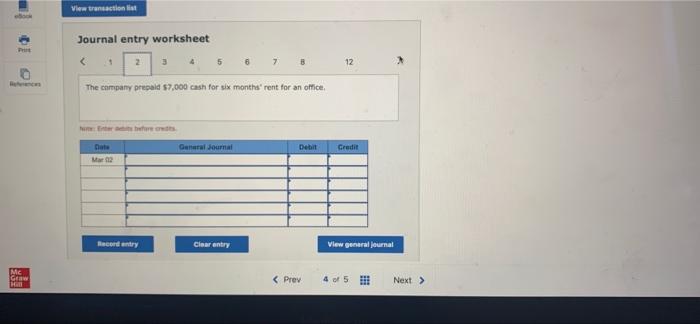 Consultants and completed the following transactions in March March 1 Brooks invested