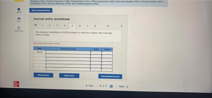 six months' rent for an office. Hint: Debit Prepaid Rent for $7,000.