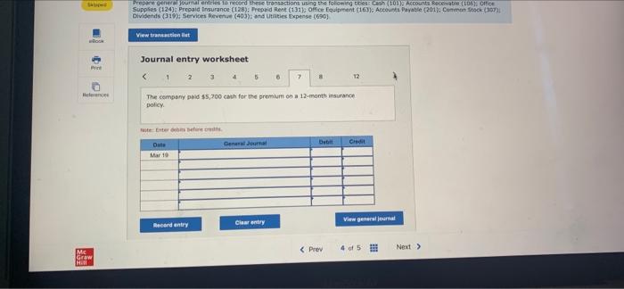 and office supplies for $1,400. Payment is due within 18 days March