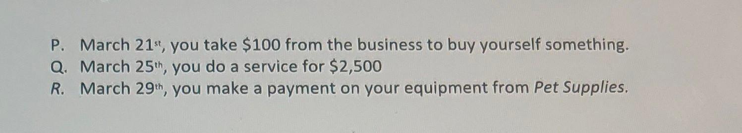 of Owners Equity & Balance Sheet. I Don't Forget Previous Month Balance