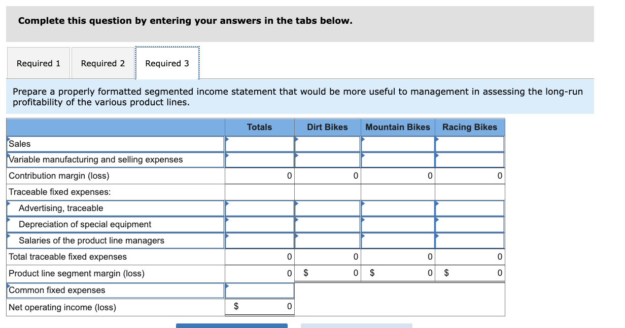 The Regal Cycle Company manufactures three types of bicycles-a dirt bike, a