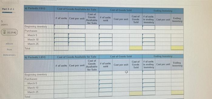 following information applies to the questions displayed below] Warnerwoods Company uses a