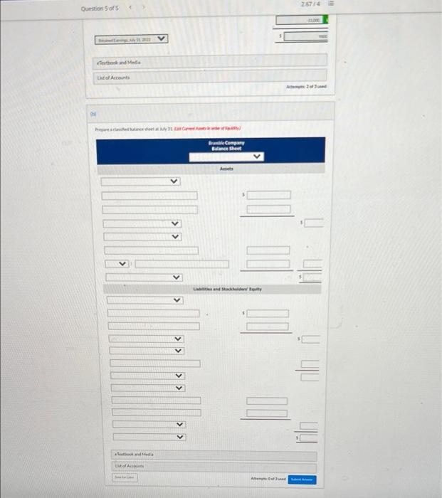Accounts receivable 10,400 Equipment 30,700 Accumulated depreciation-equipment 5,600 Accounts payable 5,000 Dividends