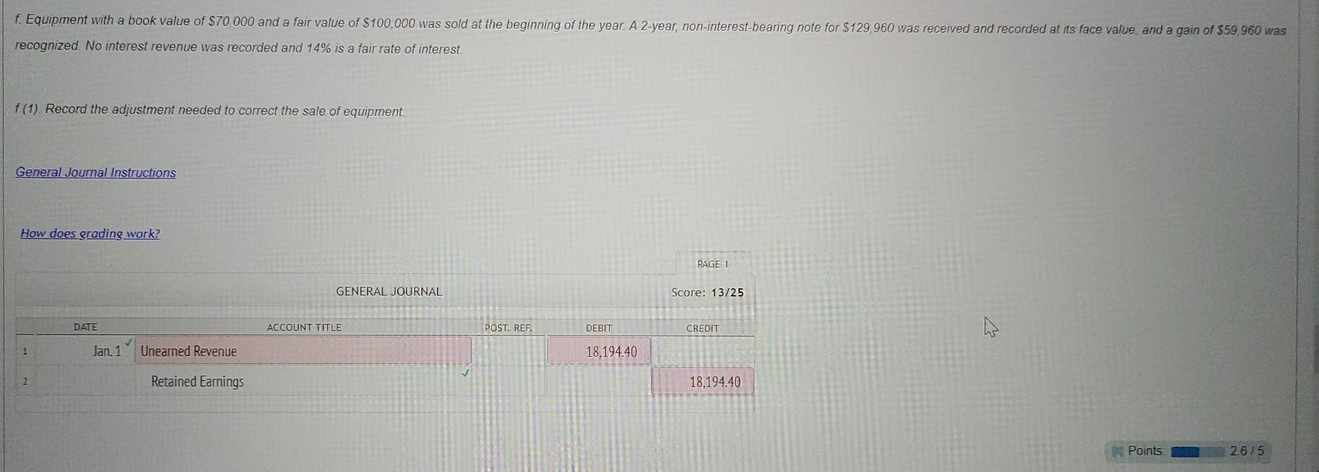 $70,000 and a fair value of $100,000 was sold at the beginning
