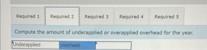 the basis of raw materials purchased). Its predetermined overhead rate was based