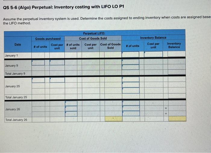 (5-7) [The following information applies to the questions displayed below.] A company