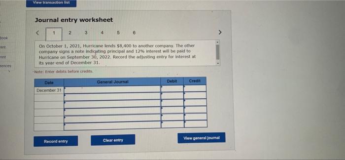 View transaction list Journal entry worksheet < 1 2 3 4 5