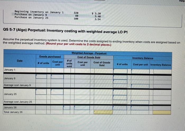 (5-7) [The following information applies to the questions displayed below.] A company