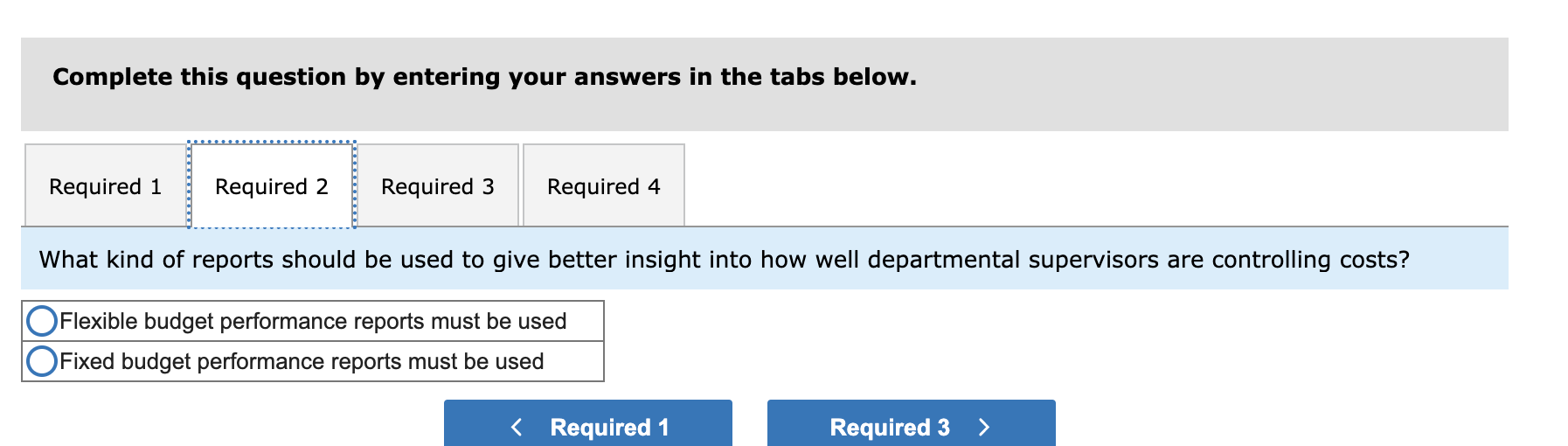 Report; Preparing a Performance Report [LO9-1, LO9-2, LO9- 3, LO9-4] Several years