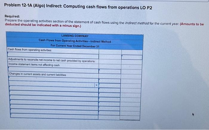 following information applies to the questions displayed below.) Lansing Company's current-year income