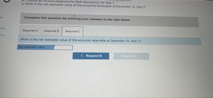Service Co. experienced the following transactions for Year 1, its first year
