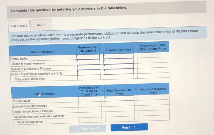 price of a Protab Package includes the following: One Protab computer. A