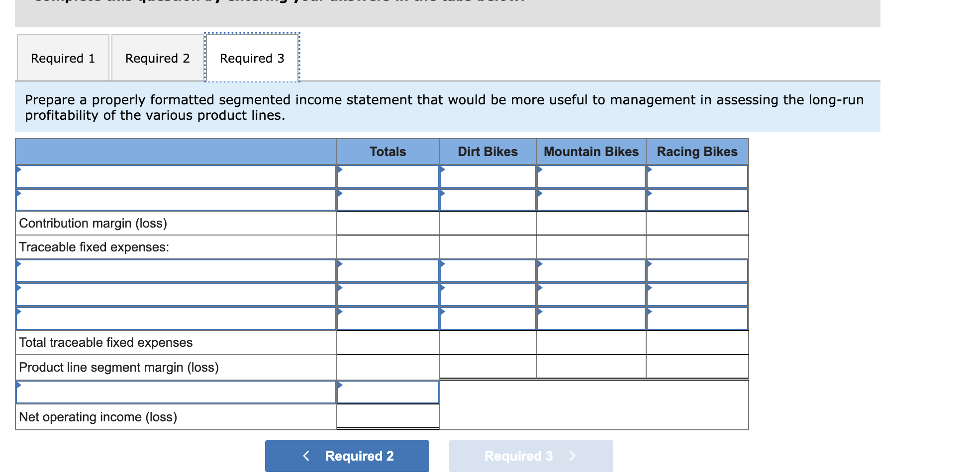 follow: Sales Variable manufacturing and selling expenses Contribution margin Fixed expenses: Advertising,