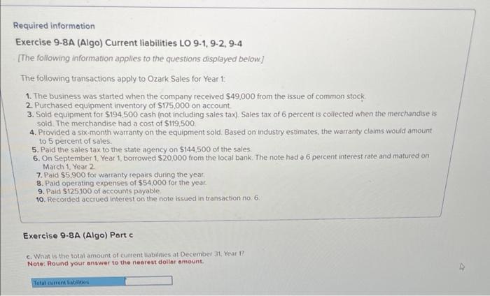 equipment inventory of $175,000 on account. 3. Sold equipment for $194,500 cash
