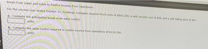 restaurants had the following sales and expenses De millions Sales Food and