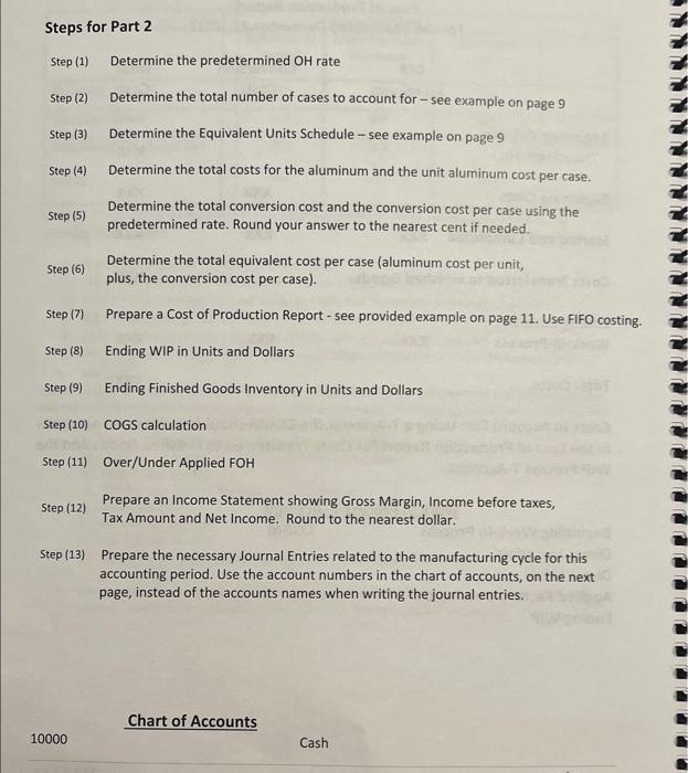 finished goods. This process is completely automated. Direct material Aluminum is added