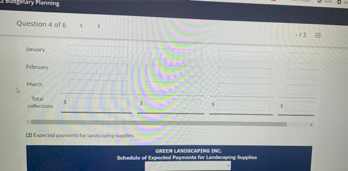 The next step in the budgeting process is to prepare a cash