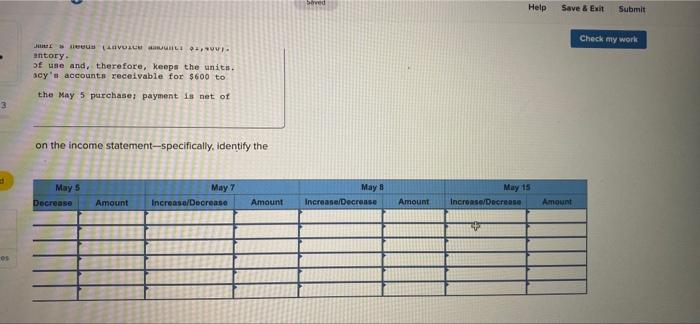 on May 1. Macy Company is a major customer (buyer) of Allied