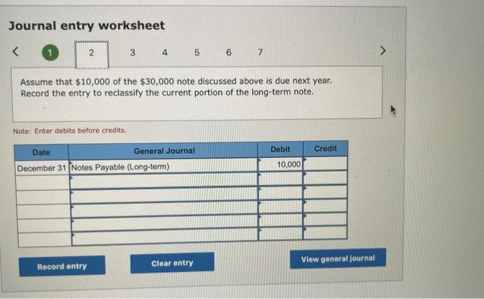 months needs to be accrued on the $30,000, 6% note payable obtained