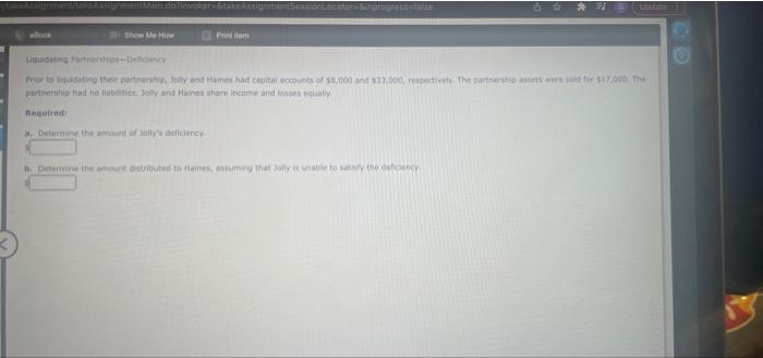 akaAssignment/tokeAssignmentMain.do?invoker&takeAssignmentSessio Book Show Me How Print tem &inprogress-faise Update Uquidating Partnerships-Deficiency Prior