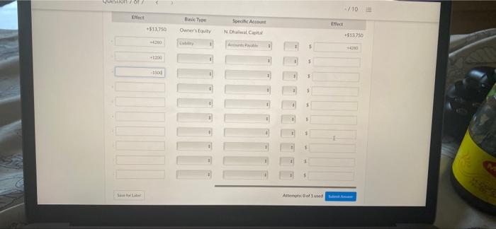 on account. 2 Purchased a one-year insurance policy effective April 1, and